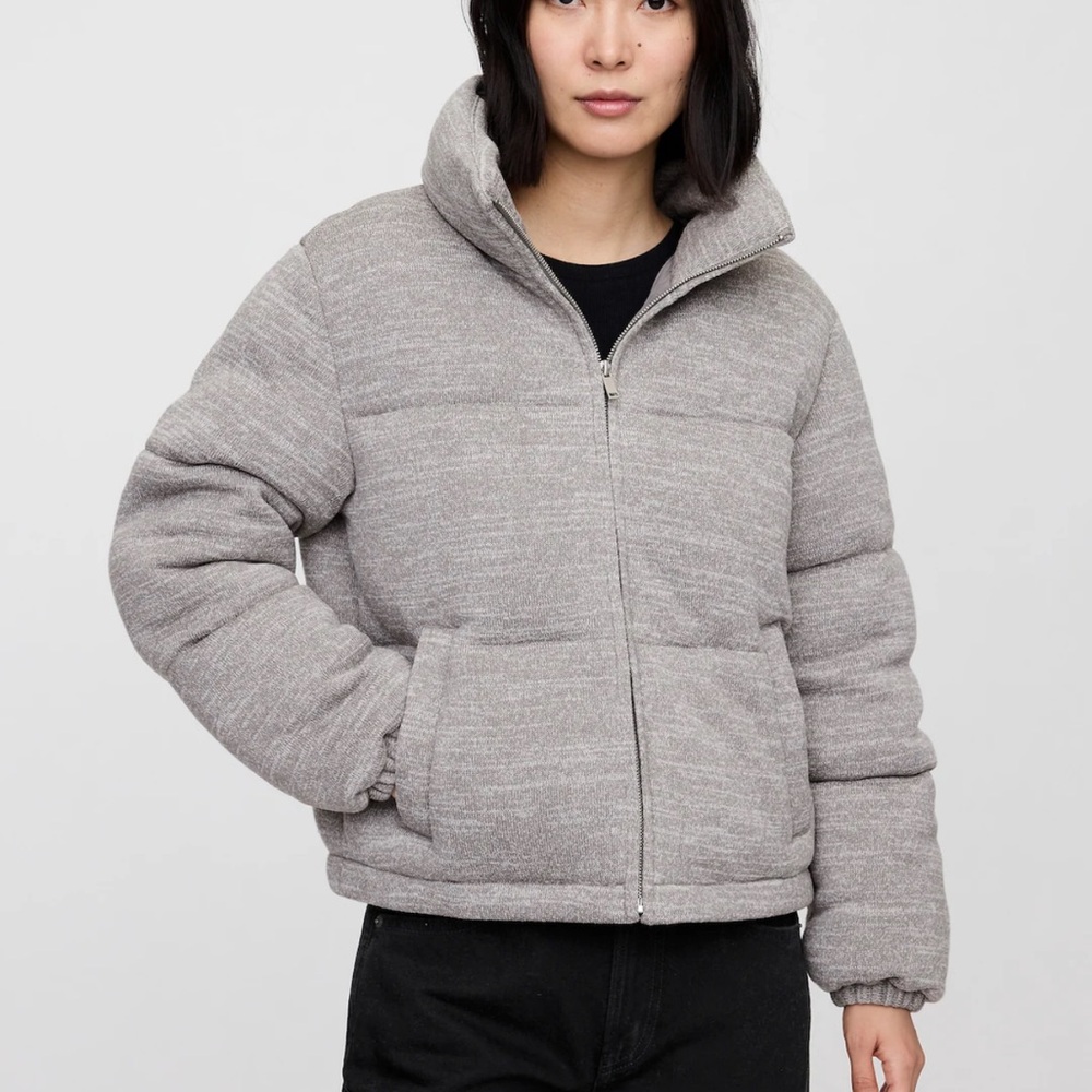 Women's Gray Puffer Jacket